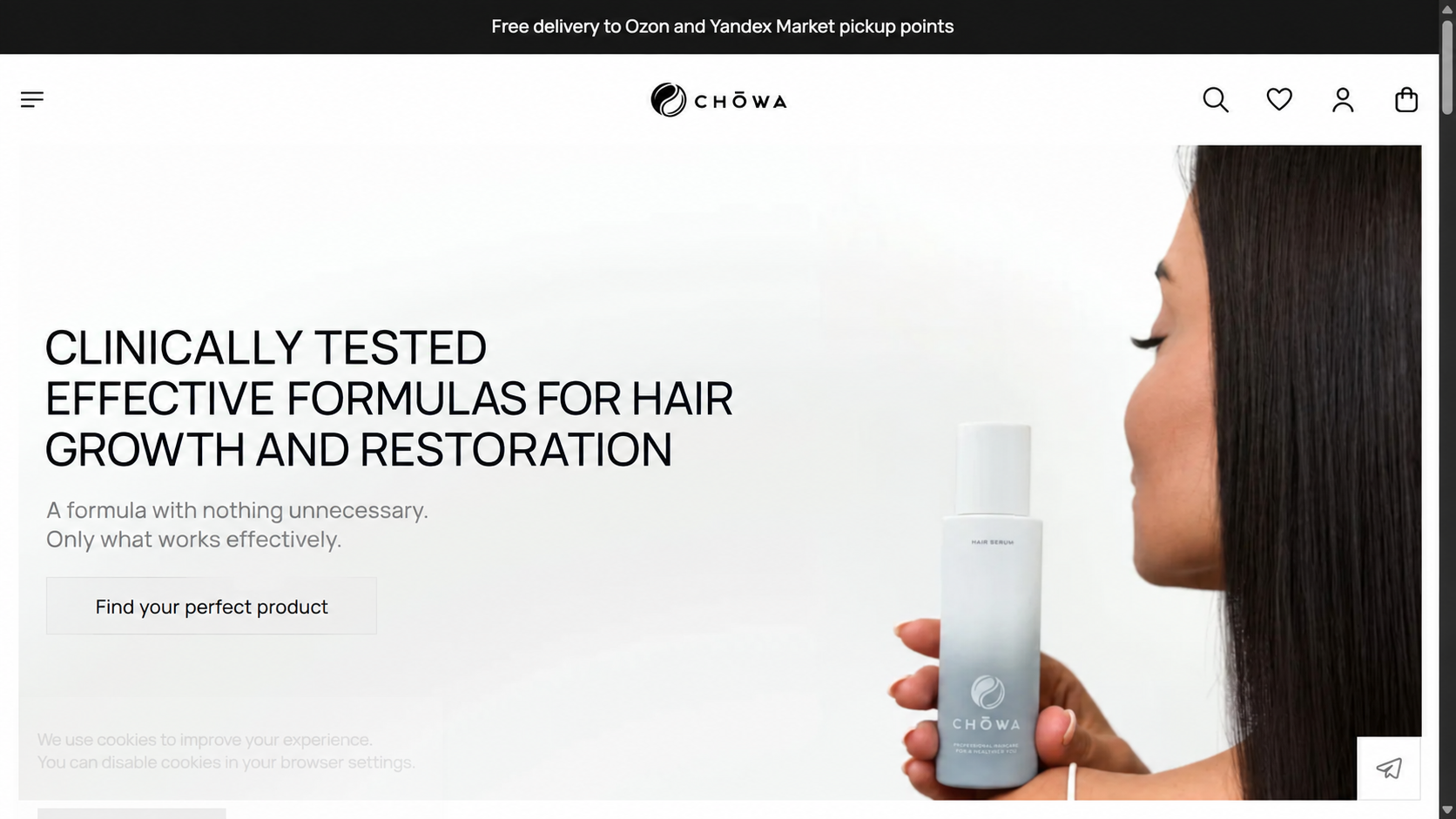 CHŌWA website preview